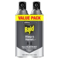 Raid Wasp & Hornet Killer 33 Spray Value Pack, 14 oz, 2 count