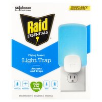 SC Johnson Raid Essential Flying Insect Light Trap Starter Kit