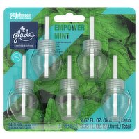 Glade PlugIns Empower Mint Scented Oils Refills Limited Edition, 0.67 fl oz, 5 count