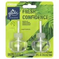 Glade PlugIns Fresh Confidence Scented Oils Refills Limited Edition, 0.67 fl oz, 2 count