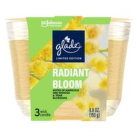 Glade Radiant Bloom Wick Candle Limited Edition, 6.8 oz