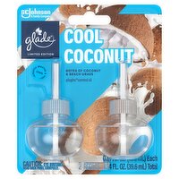 Glade PlugIns Cool Coconut Scented Oil Refills, 0.67 fl oz, 2 count