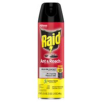 Raid Lemon Scent Ant & Roach Killer 26 Spray, 17.5 oz, 17.5 Ounce