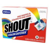 Shout Color Catcher Dye-Trapping Sheets, 24 count