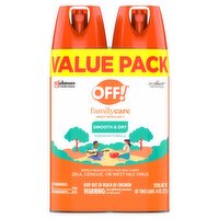 OFF! FamilyCare Smooth & Dry Insect Repellent I Value Pack, 8 oz, 2 count