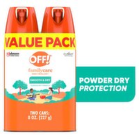 Off! FamilyCare Smooth & Dry Insect Repellent I Value Pack, 8 oz, 2 count