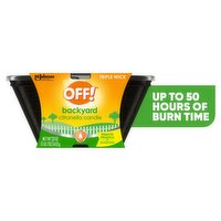 Off! Backyard Triple Wick Citronella Candle, 23 oz
