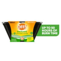 Off! Backyard Triple Wick Citronella Candle, 23 oz