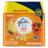 Glade Hawaiian Breeze Automatic Spray Refill Value Pack, 6.2 oz, 2 count