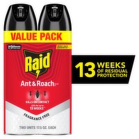 Raid Ant & Roach Killer 26 Spray Value Pack, 17.5 oz, 2 count