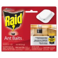 Raid Ant Baits III Child Resistant Baits, 4 count, 0.12 oz, 0.12 Ounce