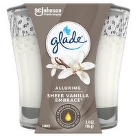 Glade Sheer Vanilla Embrace Alluring Candle, 3.4 oz