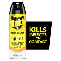 Raid Orange Breeze Scent Multi Insect Killer 7 Spray, 15 oz