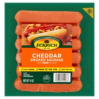 Eckrich Cheddar Smoked Sausage, 6 count, 14 oz