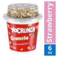 YoCrunch Strawberry with Granola Pieces Lowfat Yogurt, 6 oz