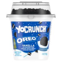 YoCrunch Vanilla Lowfat Yogurt with Oreo Cookie Pieces, 6 oz, 6 Ounce