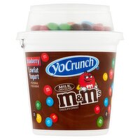 YoCrunch Strawberry with M&M's Minis Milk Chocolate Candies Lowfat Yogurt, 6 oz