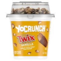 YoCrunch Vanilla with Twix Bar Pieces Lowfat Yogurt, 6 oz, 6 Ounce