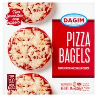 Dagim Pizza Bagels, 5 count, 14 oz