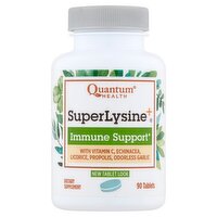 Quantum Health Super Lysine+ Immune Support Tablets Dietary Supplement, 90 count