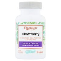 Quantum Health Elderberry Immune Defense Dietary Supplement, 400 mg, 60 count