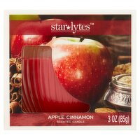 Star Lytes Apple Cinnamon Scented Candle, 3 oz