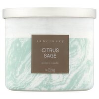 Sanctuary Citrus Sage Scented Candle, 14 oz