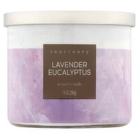 Sanctuary Lavender Eucalyptus Scented Candle, 14 oz