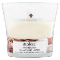 Starlytes Washed Linen Scented Candle, 3.4 oz