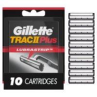 Gillette Tract II Plus Lubrastrip Cartridges, 10 count