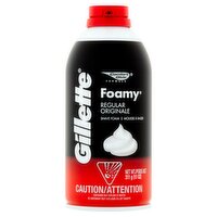 Gillette Foamy Regular Shave Foam, 11 oz