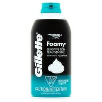 Gillette Comfort Glide Formula Foamy Sensitive Skin Shave Foam, 11 oz