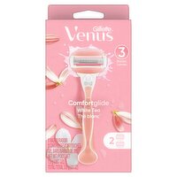 Gillette Venus Comfortglide White Tea Razor, Cartridges and Gel Bars, .13 oz