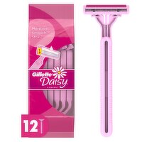Gillette Daisy Classic Disposable Women's Razor, 12 Count + 1 Venus Simply3 Disposable Razor