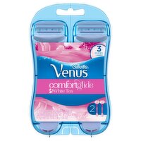 Gillette Venus Comfortglide White Tea Scented Disposable Razors, 0.067 oz, 2 count