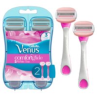 Gillette Venus Comfortglide White Tea Disposable Razors and Gel Bars, .067 oz, 2 count