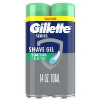 Gillette Series Soothing Shaving Gel for Men, Protects Against 5 Signs of Shaving Irritation, Shave, 14 Ounce