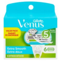 Gillette Venus Extra Smooth Cartridges Value Pack, 6 count