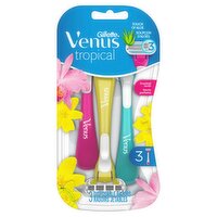 Gillette Venus Scented Tropical Disposable Razors, 3 count