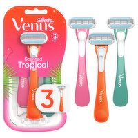 Venus Tropical Women's Disposable Razor, 3 Count