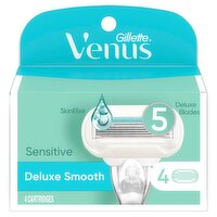 Gillette Venus Sensitive Extra Smooth 5 Blades Cartridges, 4 count