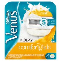 Gillette Venus ComfortGlide Cartridges and Gel Bars, 4 count