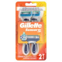 Gillette Sensor 5 Disposable Razors, 2 count