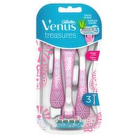 Gillette Venus Blossom Scented Handle Disposable Razors Designer Edition, 3 count