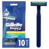 Gillette Sensor2 Plus Men's Disposable Razors, 10 Count