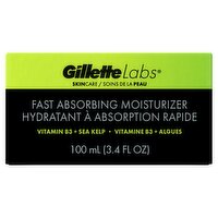 GilletteLabs Fast Absorbing Moisturizer, 3.4 fl oz