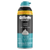 Gillette Foamy Sensitive Shave Foam, 14.9 oz