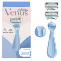 Gillette Venus for Pubic Hair & Skin, Bikini Razor for Women, Razor Handle plus 2 Refills