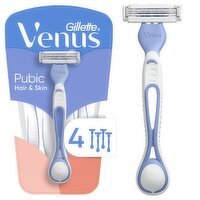 Gillette Venus for Pubic Hair & Skin Women's Disposable Razors, 4ct, 4 Each