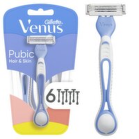 Gillette Venus for Pubic Hair & Skin Women's Disposable Razors, 6ct